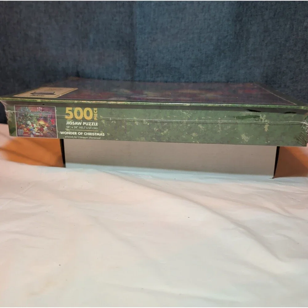 Vintage Lang Christmas Puzzle 500 pc Factory Sealed New Pop Up Easel Box 1982